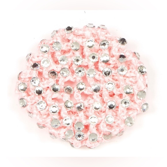 Dasha Designs - 3 pack Rhinestone (Crystal) crocheted bun covers - ballet dancer - Picture 3 of 14